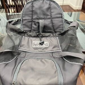 Outward Hound Charcoal and Silver Pet Backpack